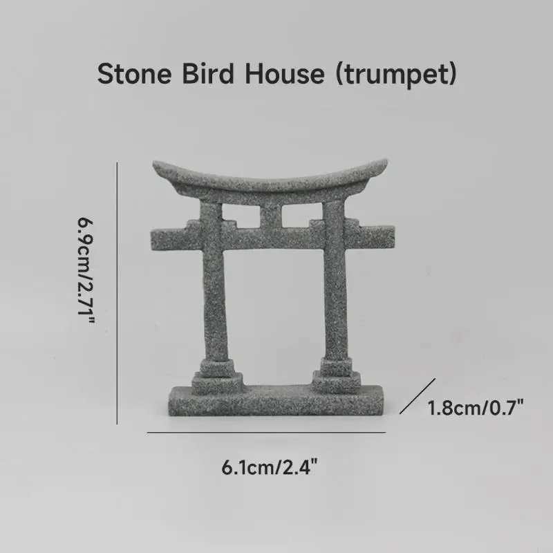 E06a аквариумы Torii gate Ornament of Fish Tanks украшения камня укрытия пещер