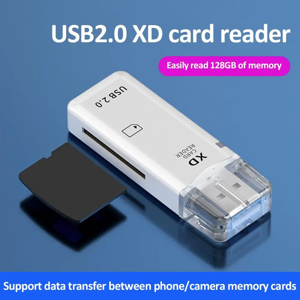 1 шт. USB2.0 высокоскоростной кард-ридер портативный USB-адаптер адаптер