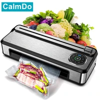 calmdo best food vacuum sealer automatic commercial household food vacuum sealer packaging machine include a roll of vacuum bags