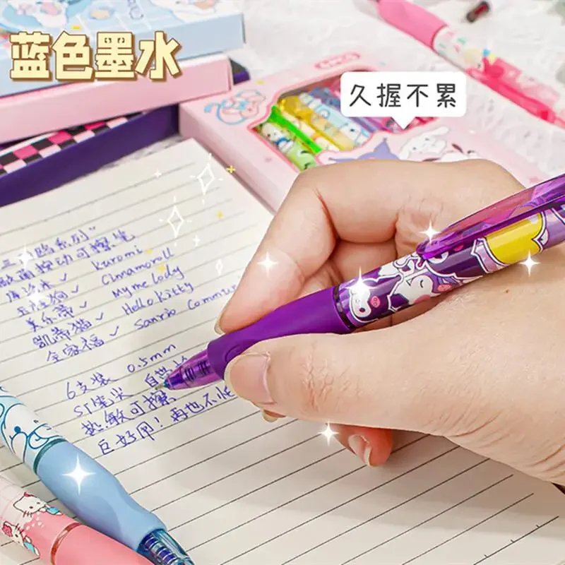 Sanrio Hello Kitty стираемая нейтральная ручка с синими чернилами милый мультяшный