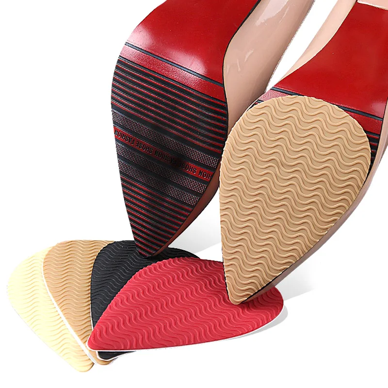 

Unisex Forefoot Non-slip Stickers Damping Sole Pad Insole Anti-skid pad High Heels Water Ripples Wear-resistant Durable
