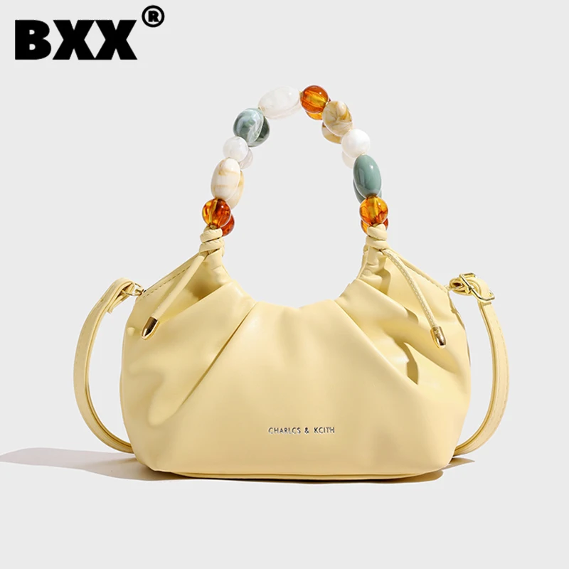 

[BXX] Niche Design Versatile Crossbody Shoulder Bag For Women 2023 New Fashion Pleated Bags Casual Simple Trendy Handbag 8AB896