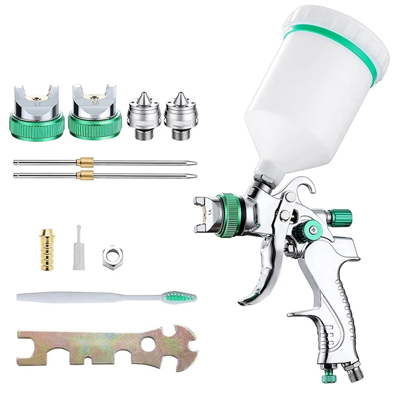 

1Set 1.4/1.7/2.0 Mm Professional Spray Tools Steel Nozzle Gravity Spray Tools Car Paint Spray Tools