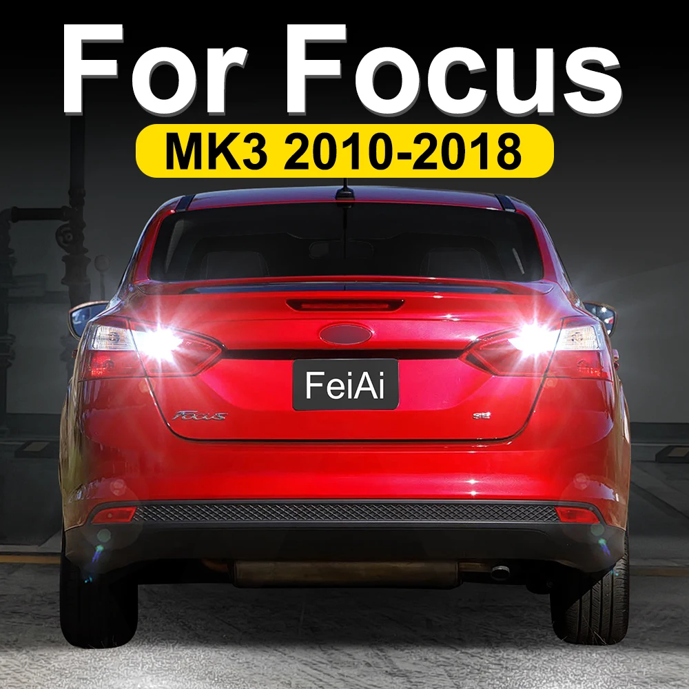 

Для Ford Focus 3 MK3 3-го поколения светодиодные резервные фонари 2010-2018 Focus аксессуары 2017 2016 2015 2014 2013 2012 2011 2 шт.