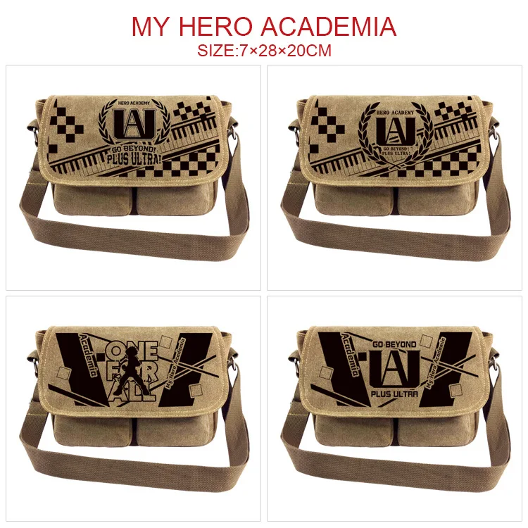 Anime My Hero Academia Printing High Capacity Leisure Shoulder Bag Oxford Cloth Cartoon Messenger Unisex Travel Satchel Gifts