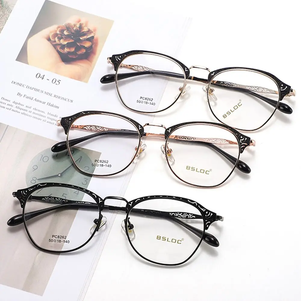 

Fashion Retro Vision Care Metal Frame Anti Blue-ray Glasses Eyeglasses Computer Goggles Eyewear