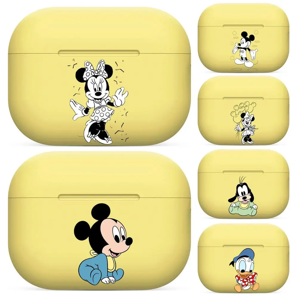 

Disney Baby Mickey Mouse Silicone Case For AirPods Pro 3 2 1 Case Cover Coque Wireless Bluetooth Headphones Cover On AirPods Pro
