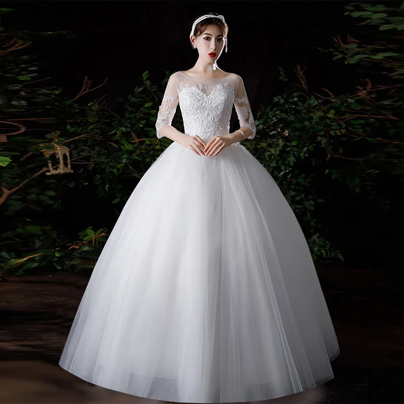 

Main wedding dress new bride French super fairy forest simple princess style high waist temperament go out light gauze