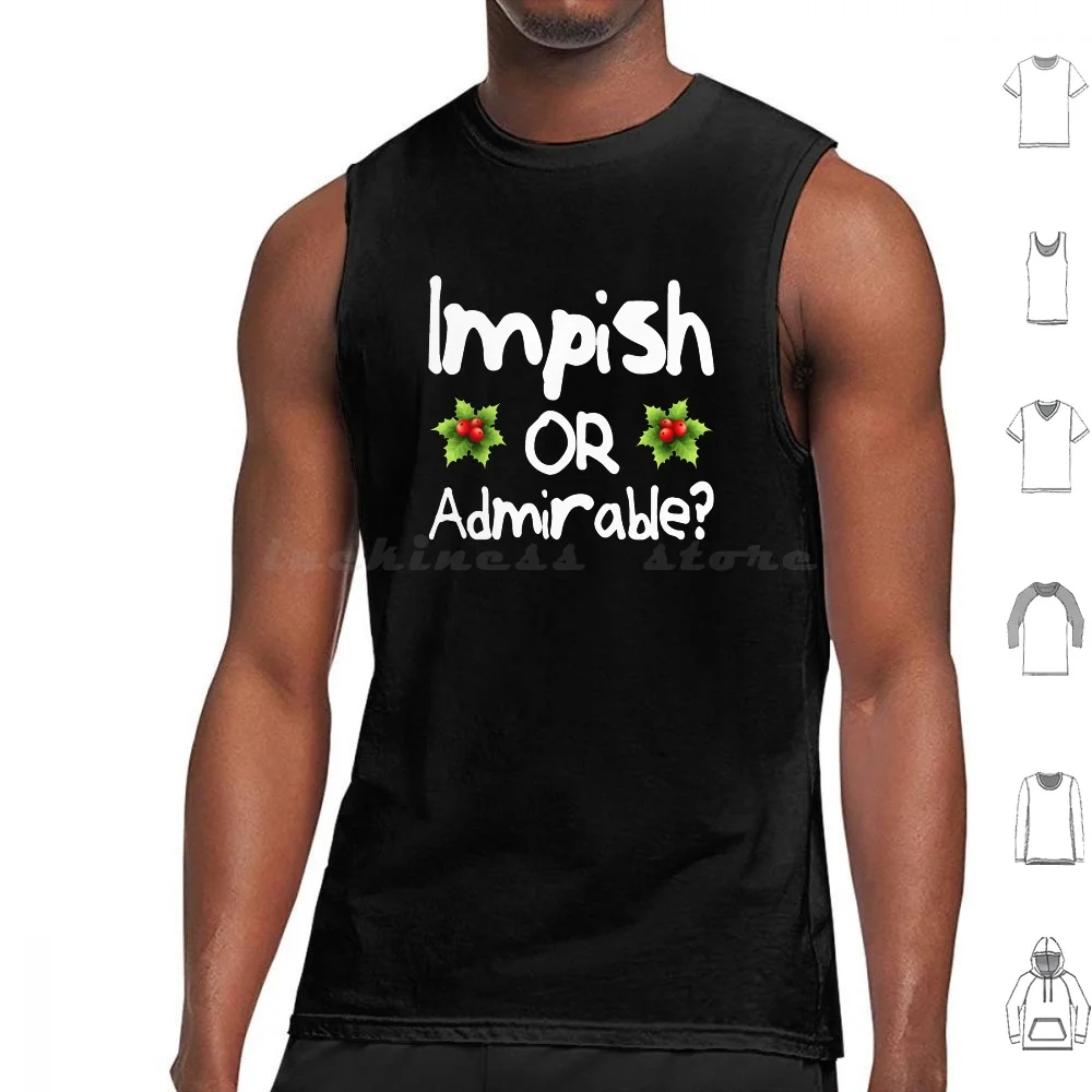 

Impish Or Admirable -The Office Inspired Belsnickel Design Tank Tops Vest Sleeveless The Office Dwight Schrute Belsnickel