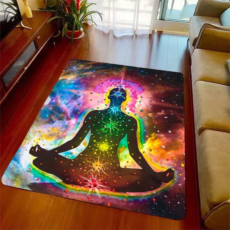 Чакра Йога Радуга 7 индийская Мандала богемные коврики для гостиной спальни