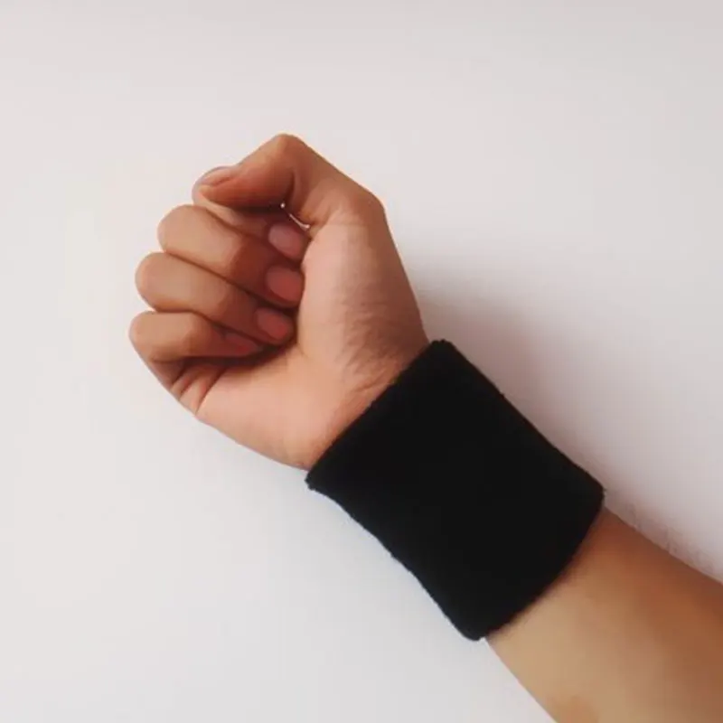 

1Pc Wrist Sweatband Volleyball Wrist Brace Tennis Sport Wristband Gym Support Sweat Band Towel Bracelet Protector 5/8/10/15Cm
