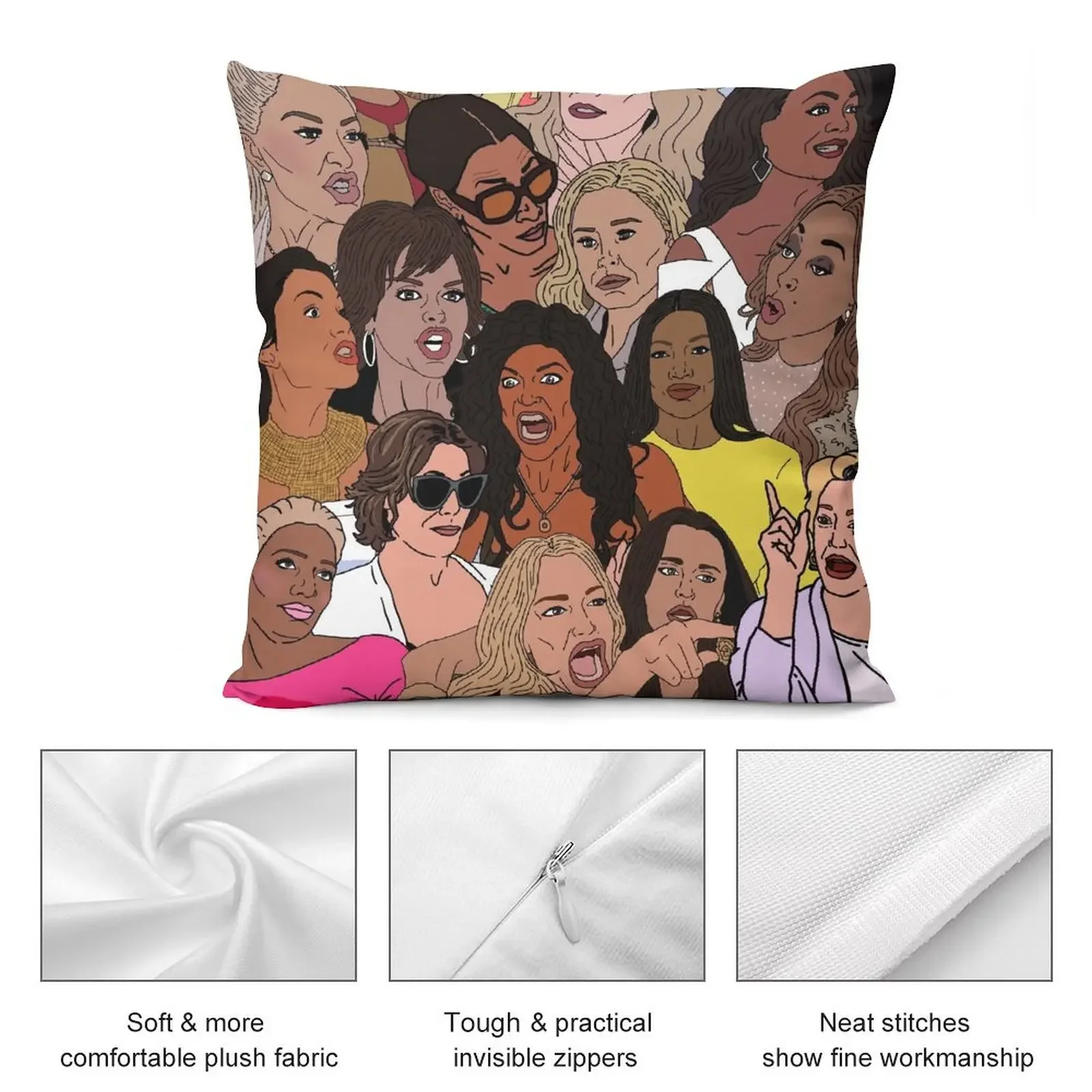 Декоративная подушка Bravo TV RHOBH RHONY RHOA RHOP