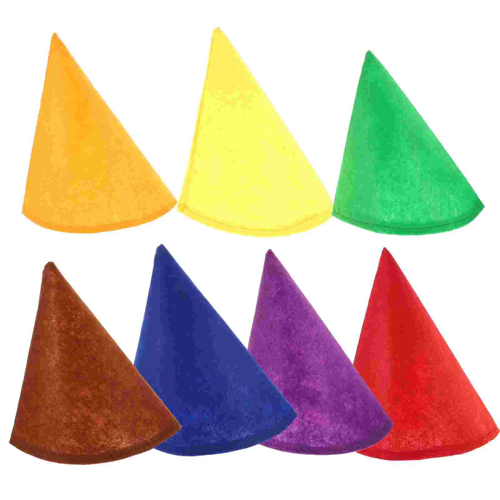 

7Pcs Christmas Elf Hat Gnome Costume Cap Stage Prop Party Dwarf Cap Festive Prop