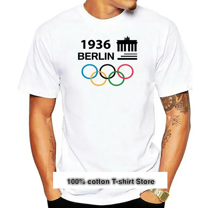 

Camisa de los Juegos Olimpicos de Berlín, S-5XL, SOMMERSPIELE RETRO, 1936