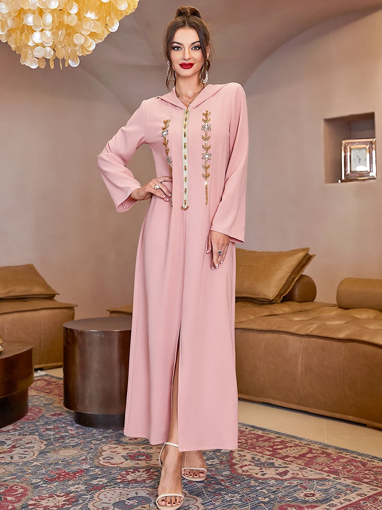 

Рамадан ИД Мубарак Abaya Дубай, Турция мусульманская молитвенная одежда кафтаны для женщин арабское скромное платье одежда Djellaba Femme