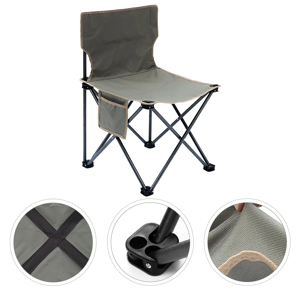 

Portable Fishing Chair Foldable Camping Stool Outdoor Lightweight Chair