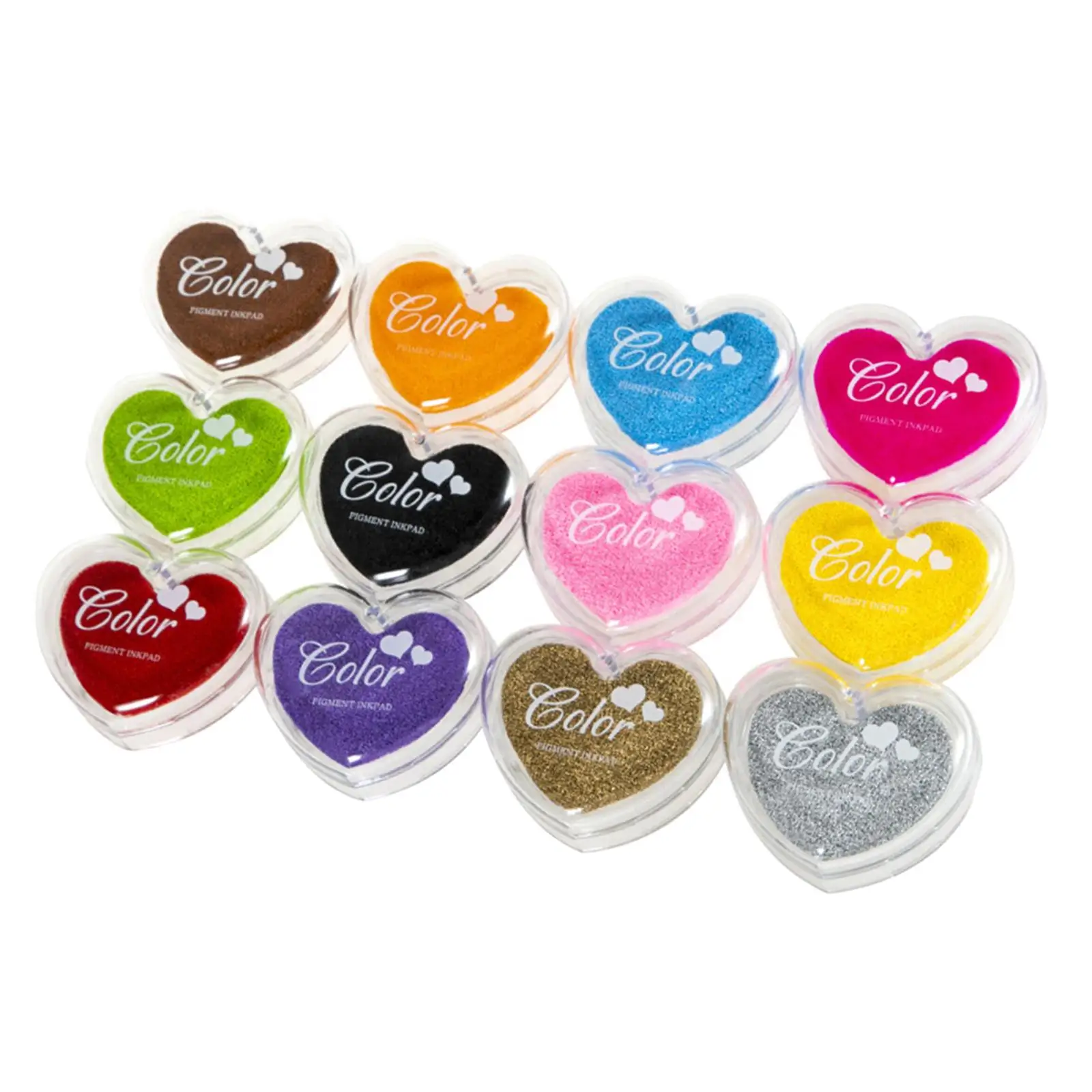 

12x Children DIY Finger Graffiti Painting Footprint Palm Pad Ink