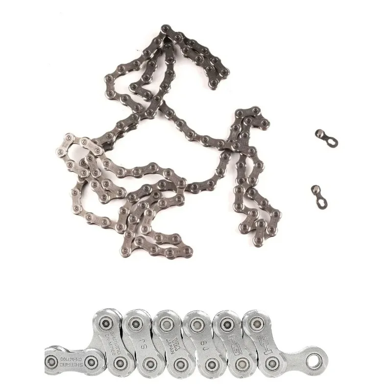 Фото Цепь Shimano CN-M7100 M8100 12-скоростная, 126 звеньев, с технологией Quick-Link Hyperglide+ для велосипедов XT/XTR MTB №1