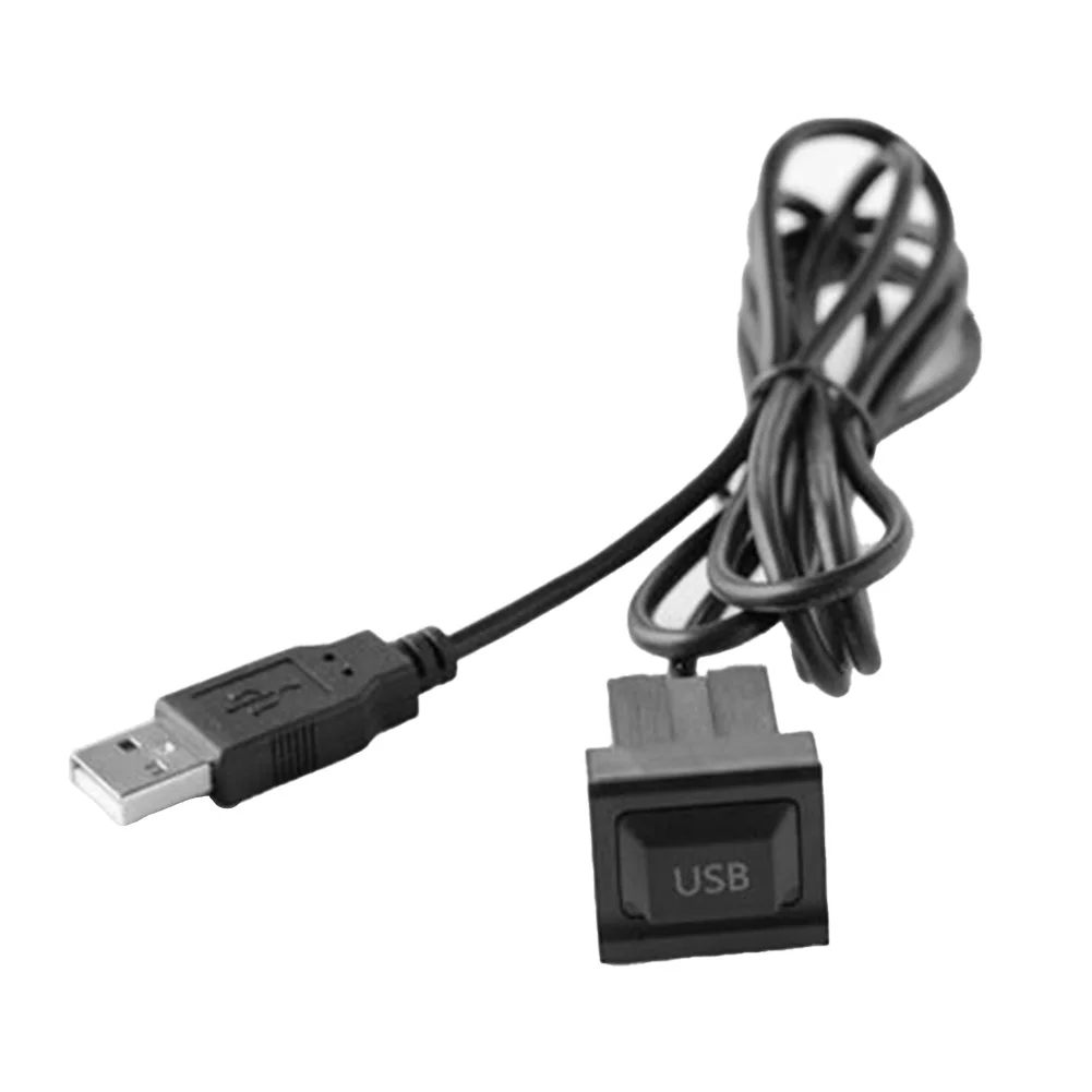

1 шт. 1 × USB с пылезащитной крышкой, жгут проводов, удлинитель с двойным USB-разъемом, Высококачественная панель, USB-порт для велосипеда