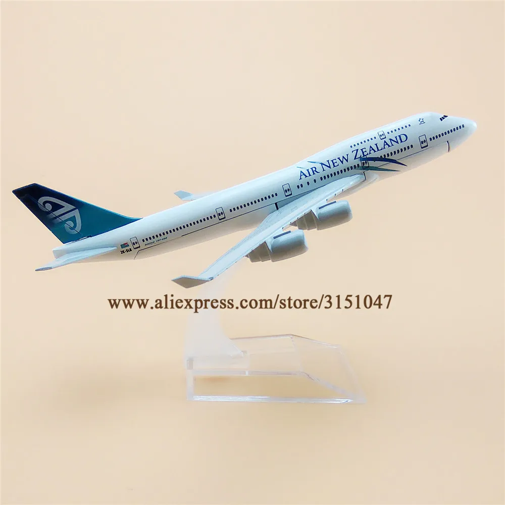 Модель самолета из металлического сплава 16 см для авиаперевозок в Новую Зеландию