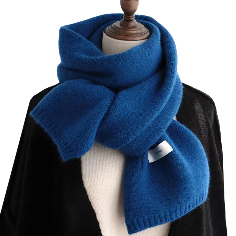 

Korean Style Warm Winter Knitted Scarf for Women Fashion Thick Woolen Yarn Neckerchief Muffler Lady Shawl Neck Wraps Bufandas