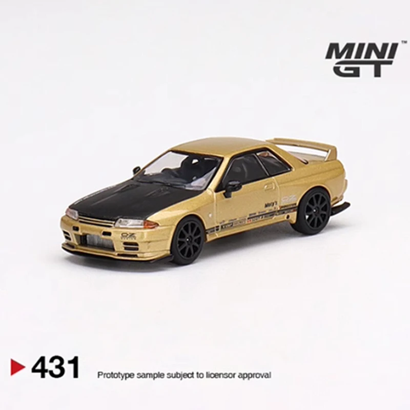 Фото Mini GT Литой под давлением масштаб 1:64 TOP SECRET GTR R32 VR32 Имитация сплава Модель автомобиля Коллекция Дисплей Игрушка в подарок Статические подвески №2