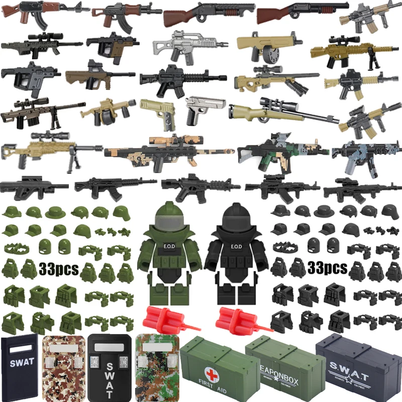 Camouflage Guns Eod Equipment Combination Package Shield Moc