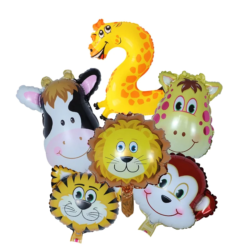 Набор воздушных шаров из фольги с цифрами 0-9 6 шт.