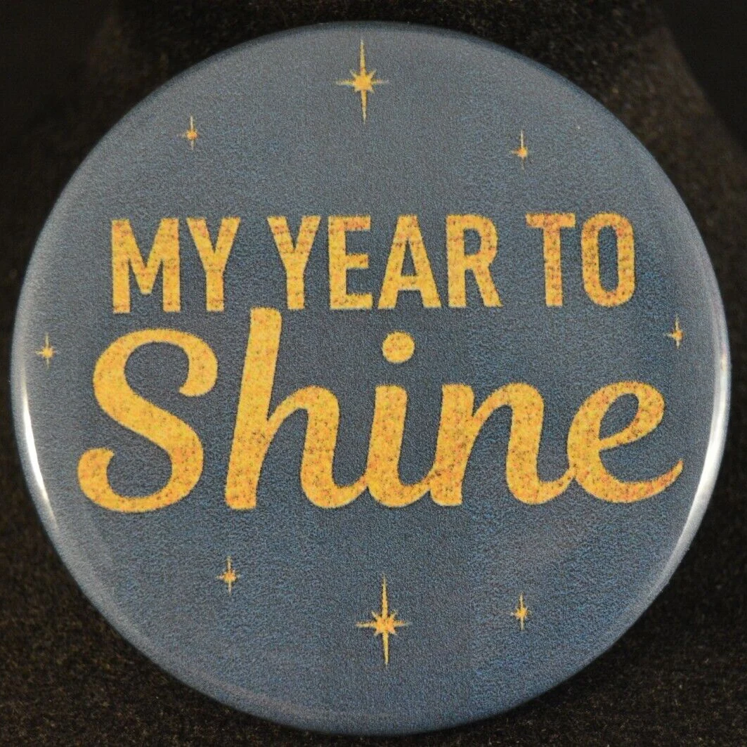 

ПИН-булавка «Мой год блеск» с новогодним разрешением