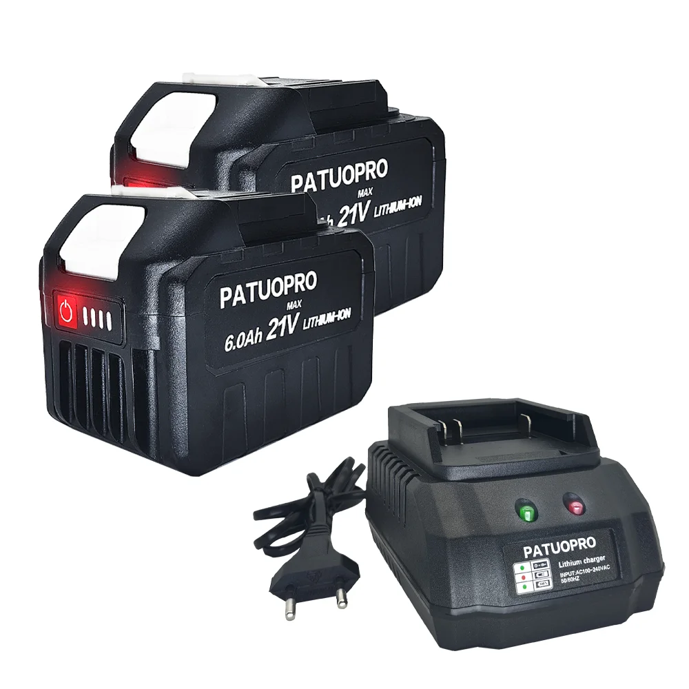 

Литиевые аккумуляторы PATUOPRO для Makita 18В 21В 2.0 4.0 6.0 Ач