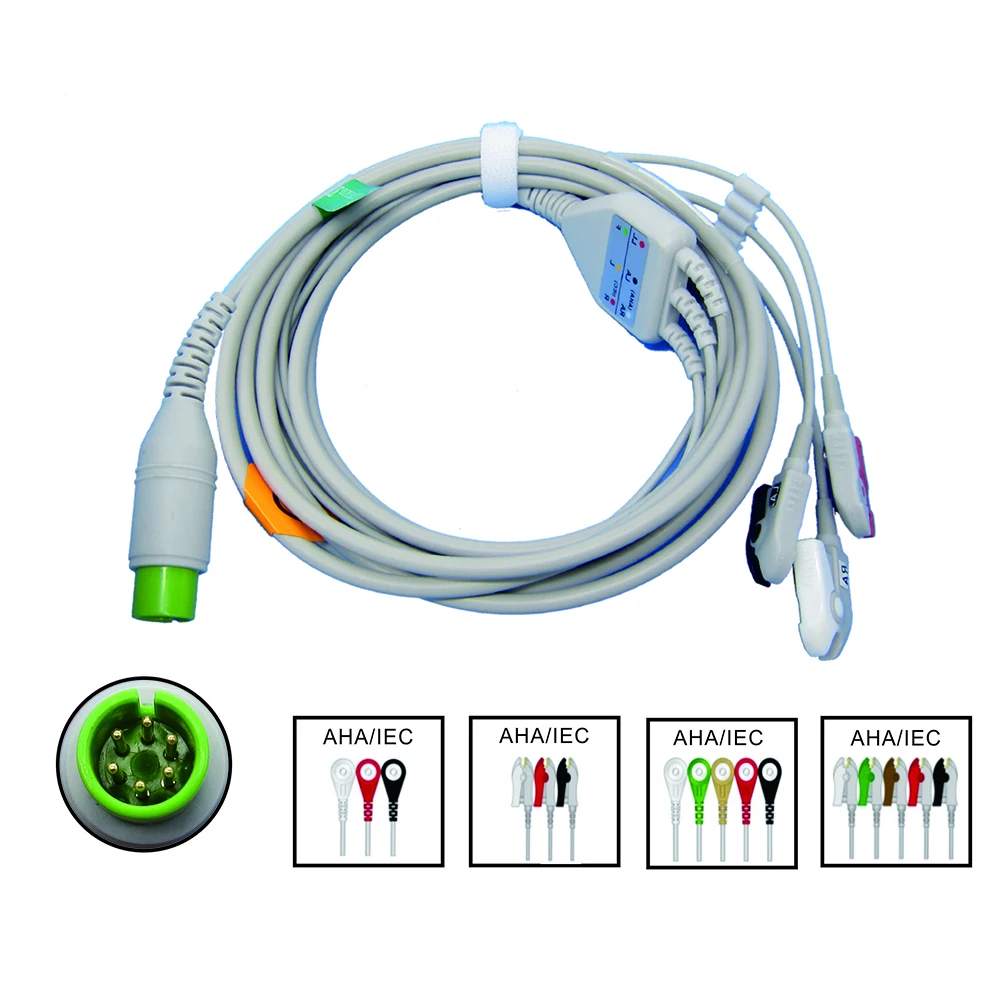 

Совместим с китайским монитором пациента M & B, ЭКГ-кабелем, EKG рабочей станции, свинцовый провод, ЭКГ-кабель
