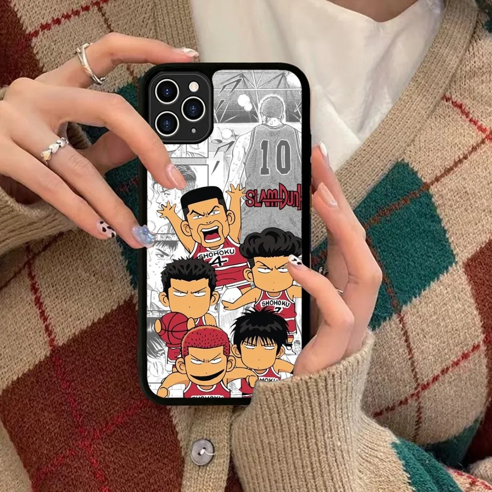 S-Slam D-Dunk Anime Phone Case Silicone PC+TPU For IPhone 11 12 13 14 15 16 Plus Pro Max Cover