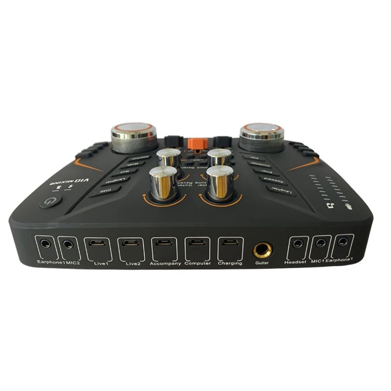 Звуковая карта V10 звуковая для микрофона в реальном времени звуковой интерфейс и