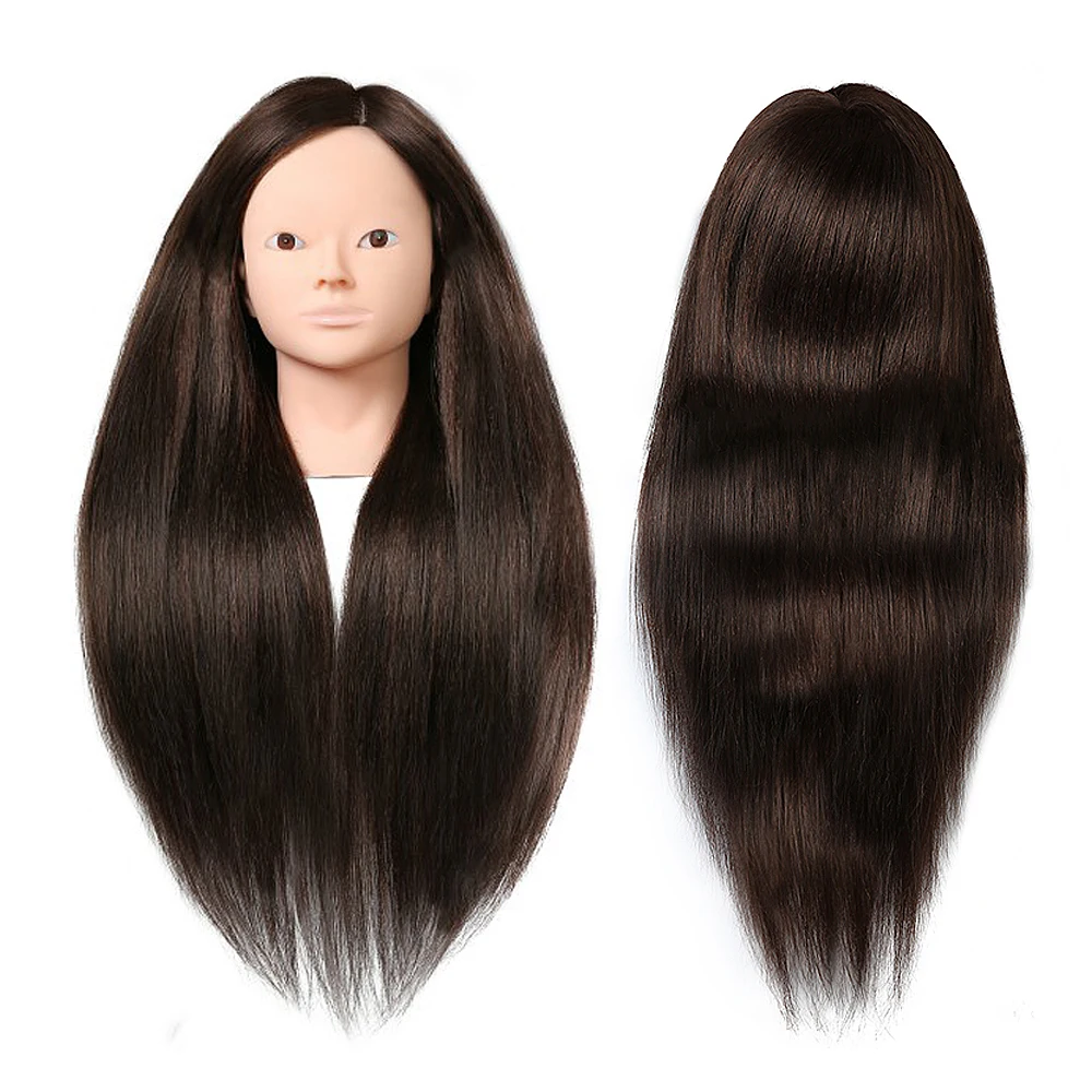 

Mannequin Training Head Professional Makeup Styling Head 65CM 100% High Temperature Fiber Hairdressing Practice Training Head