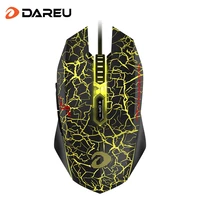 dareu em915 wired gaming mouse 7 button 30 million life optical backlight mice with driver for computer pc laptop gamer