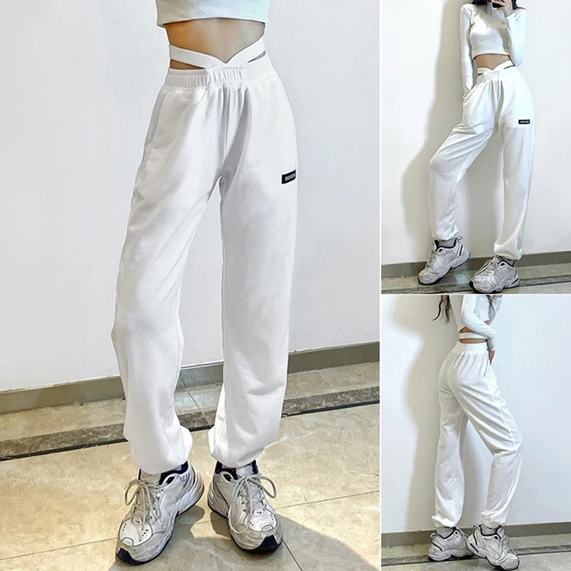 

Women's New High-Waisted, Loose-Fitting, Thin-Footed, Trendy, Simple Casual Pants, Gray