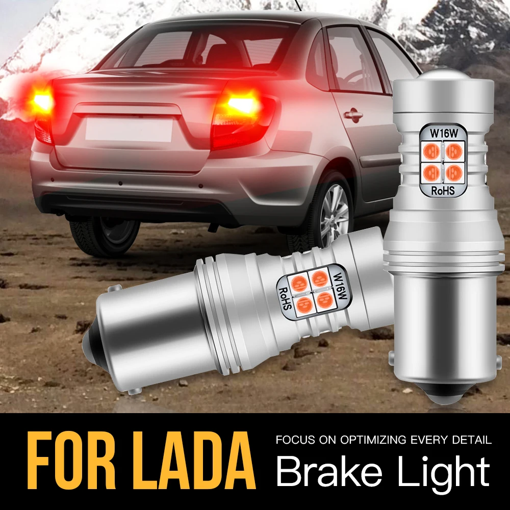 

2pcs P21W BA15S Canbus LED Brake Light For Lada 2110 2111 2112 Granta 2192 2194 2191 Kalina Niva 2121 2131 2123 Priora Samara