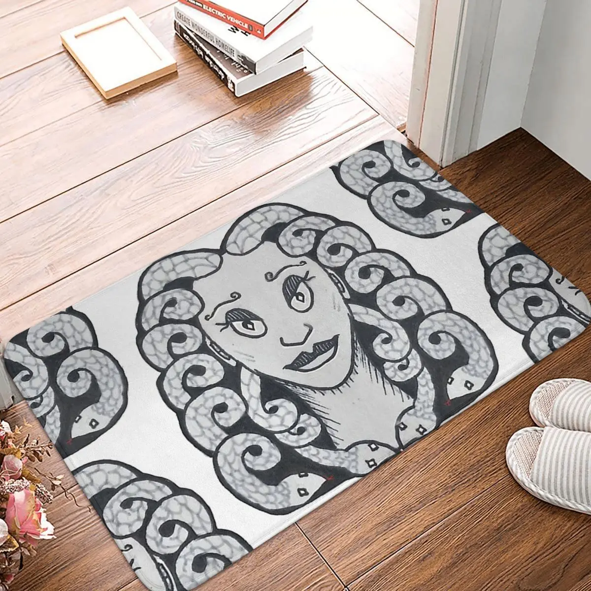 

Античная греческая мифология, нескользящий коврик для ванной Medusa, коврик для гостиной, приветствующий коврик, напольный декоративный коври...