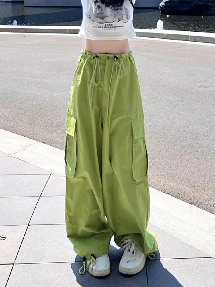 

Streetwear Y2k Cargo Pants Women Loose Baggy Hippie Joggers Wide Leg Pants Korean Fashion Harajuku Vintage Sweatpants
