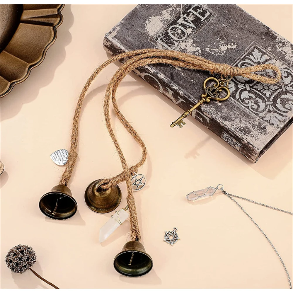 

Outdoor Large Metal Pendants Ancient Handmade Living Decoration Wind Chimes Good Luck Home Pendants Wind Bells Porch Door Bells