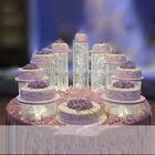 3-9 шт.компл. Свадебная Хрустальная башня, украшение для дня рождения, акриловая подставка для торта, костюм
