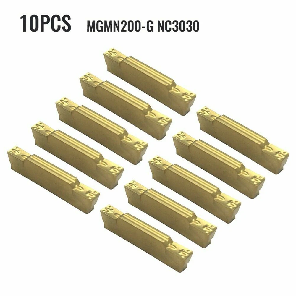 

Токарные вставки, карбидные вставки MGMN200 10 шт. 10x CNC для обработки/полуобработки, высокая прочность