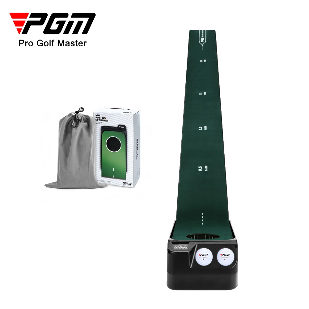 PGM Golf Putting Trainer Set Electric Back to Fans You 0.15*2.5m Adjustable Hole