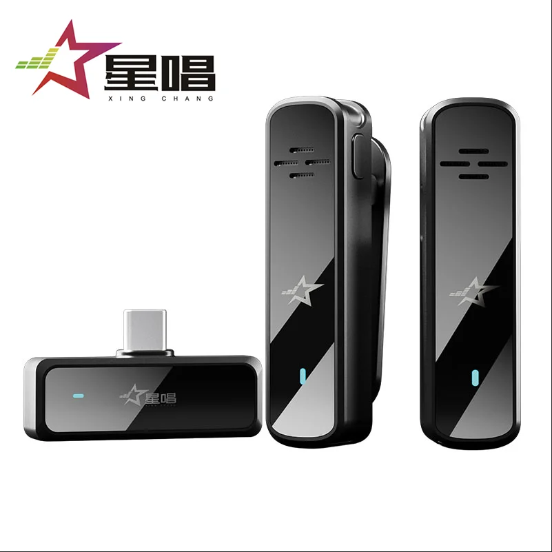 

Professinal wireless mini lavalier recording lapel portable microphone for mobile phone
