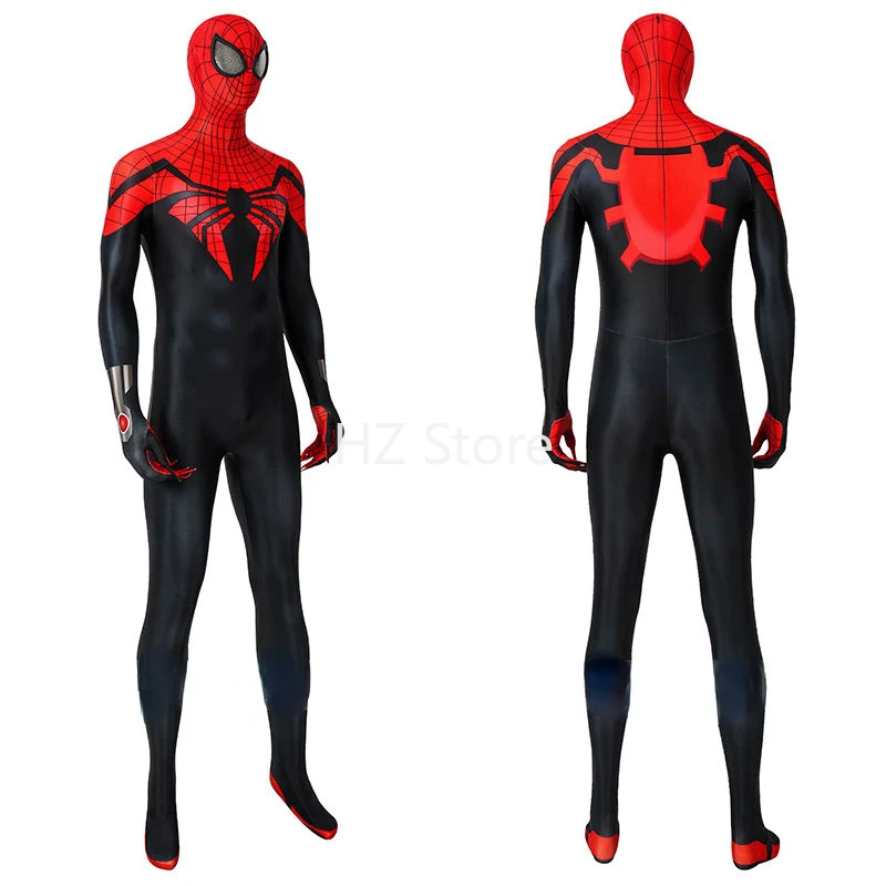Marvel Superior Spider-Man Bodysuit Halloween Cosplay Suit Zentai Jumpsuit with Mask for Xmas Birthday Birthday Gift