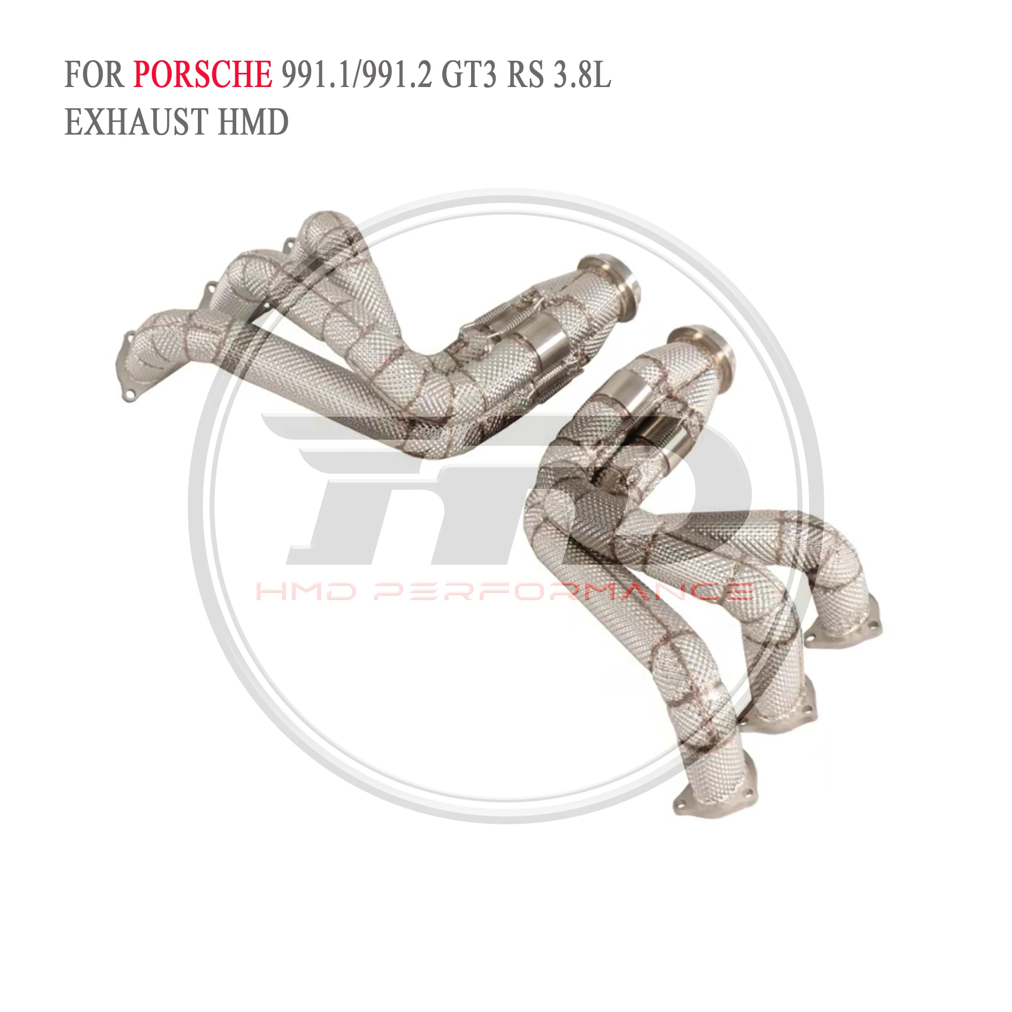 Выхлопная система HMD с высокой пропускной способностью для Porsche 911 991 GT3 RS V6 3.8L 991.1