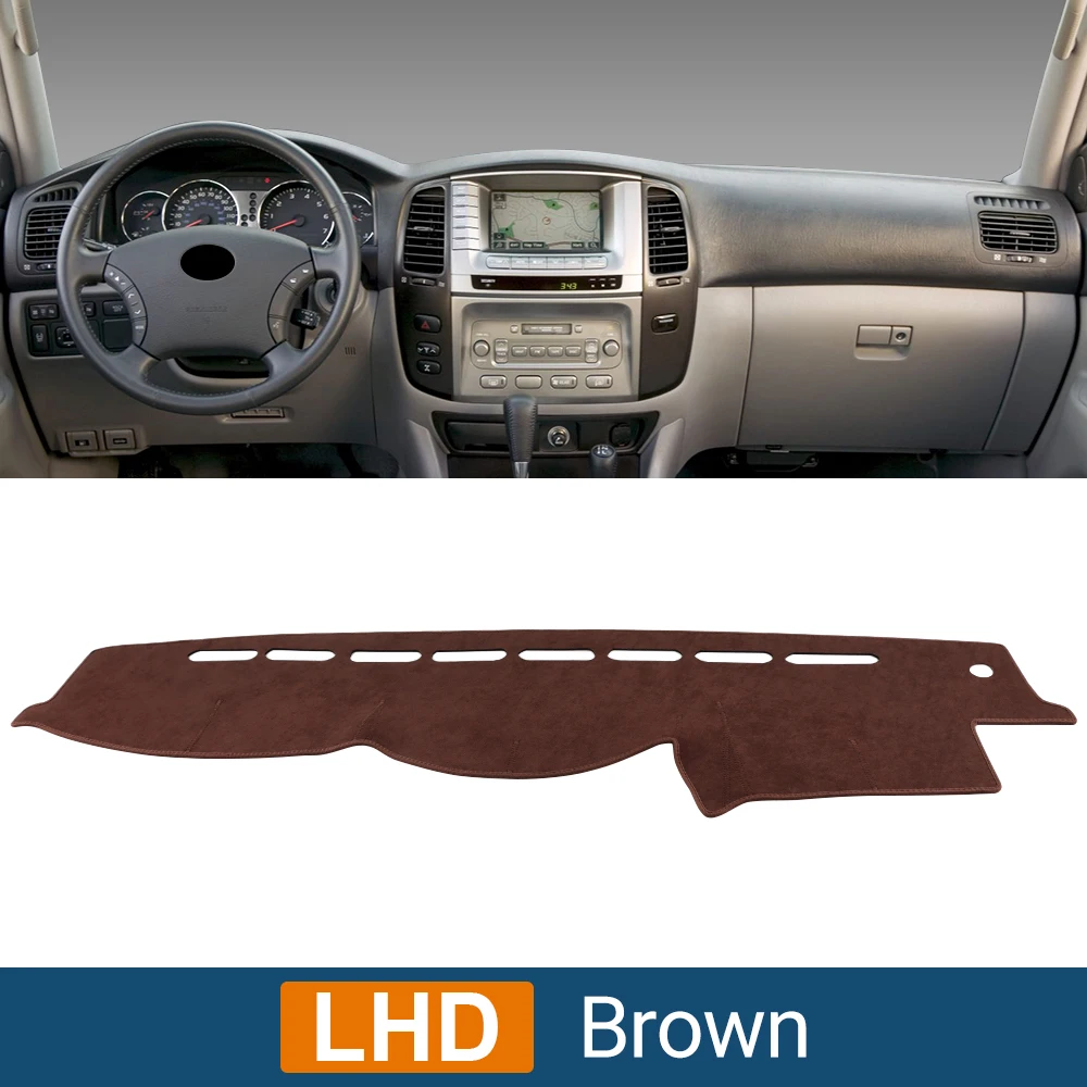 

Защитный Чехол На Приборную Панель Из Фланели Для Toyota Land Cruiser 100 LC100 1998-2007, Аксессуар Для Интерьера Автомобиля