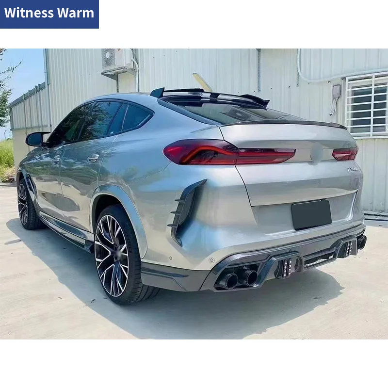 L-стиль задний диффузор из углеродного волокна бампер спойлер с хвостовыми