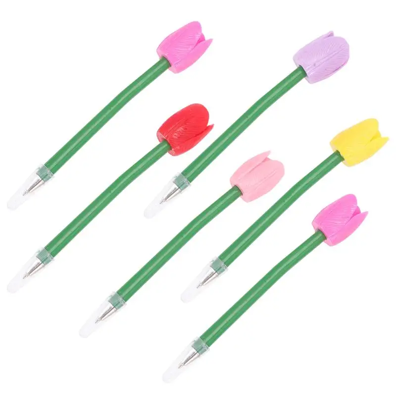 Ручки ручка шариковые чернила тюльпан дети новинка офис роза оптом жидкий Partyday