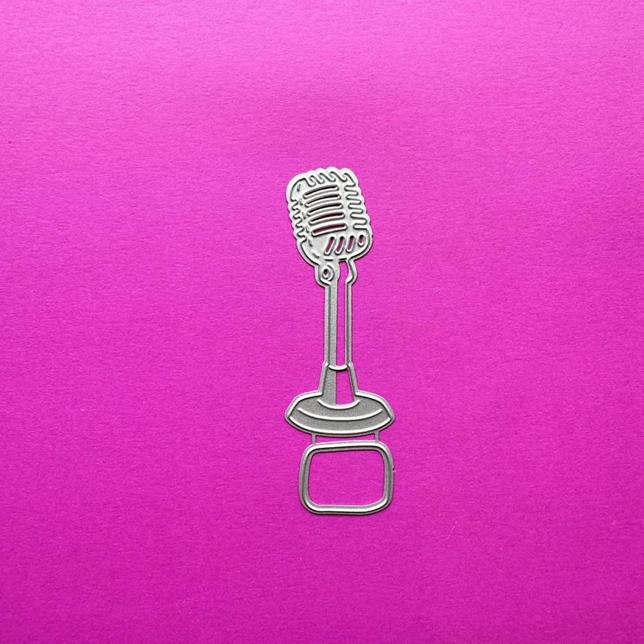 Вырубные штампы с микрофоном для скрапбукинга оформление сделай сам бумажная